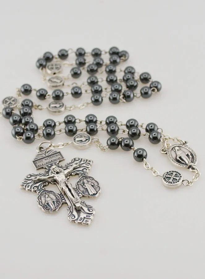 Rozenkrans van Vergeving - Heilige Benedictus en Wonderdadige Medaille (pic 2)