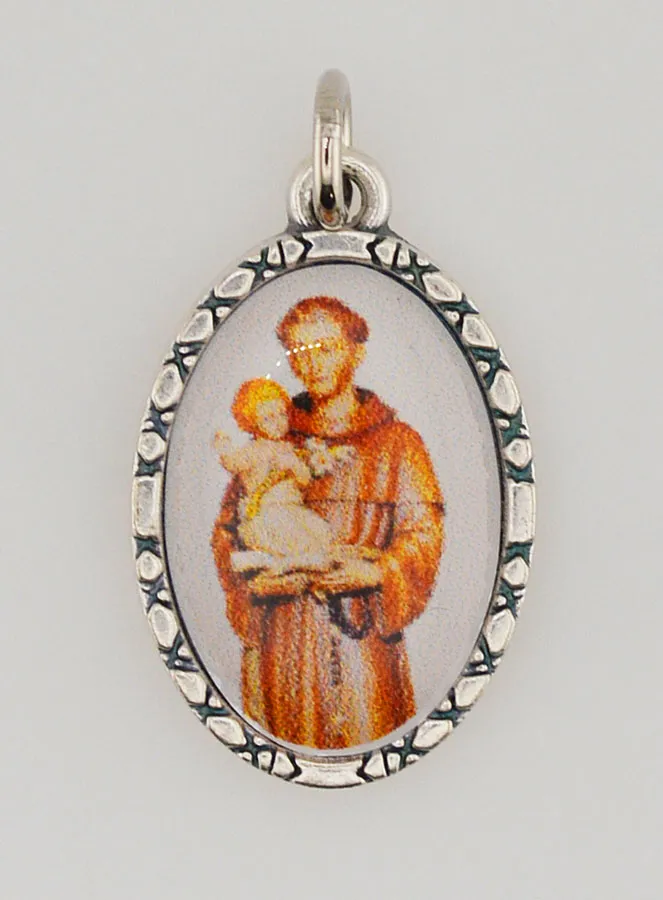 Medaille met Gedraaide Rand 25mm - Sint Antonius (pic 1)