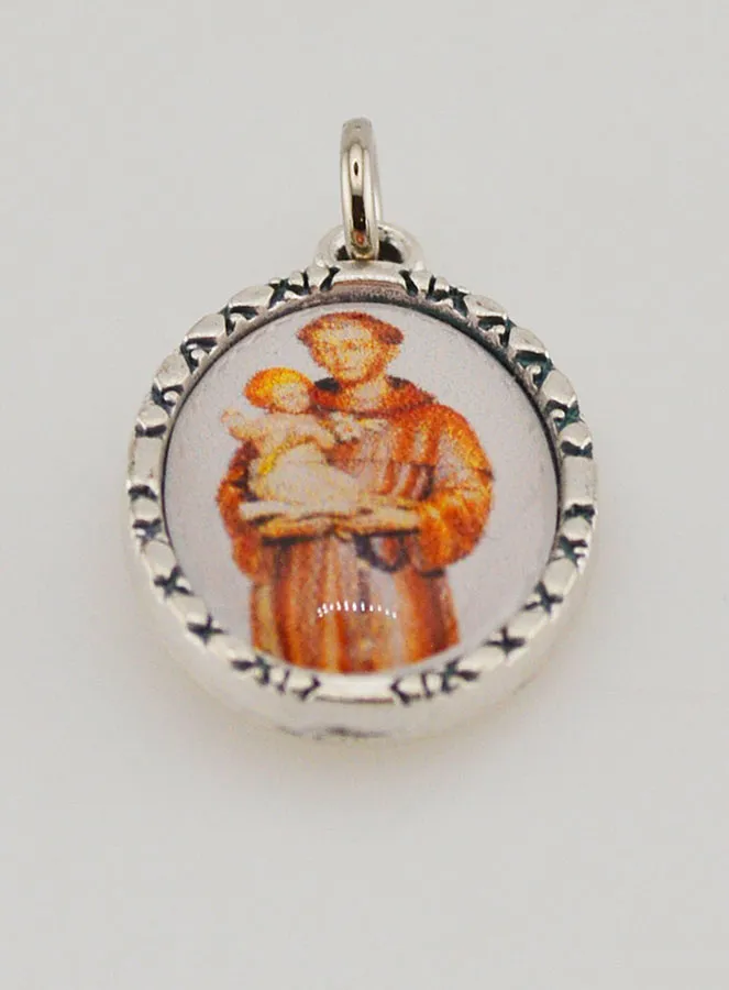 Medaille met Gedraaide Rand 25mm - Sint Antonius (pic 2)