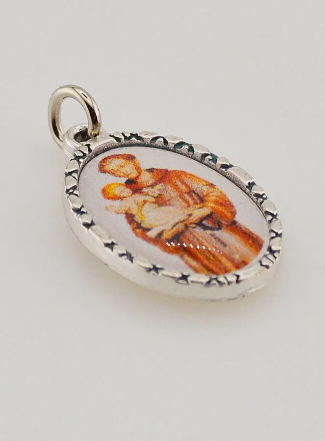 Medaille met Gedraaide Rand 25mm - Sint Antonius (pic 3)