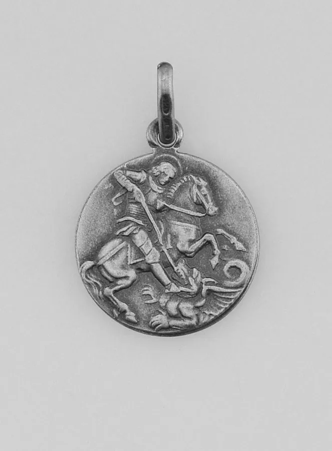Zilveren Hanger van de Reiziger Sint Joris (pic 1)