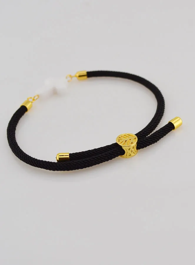 Religieuze Armband met Kruis - Zwart (pic 4)