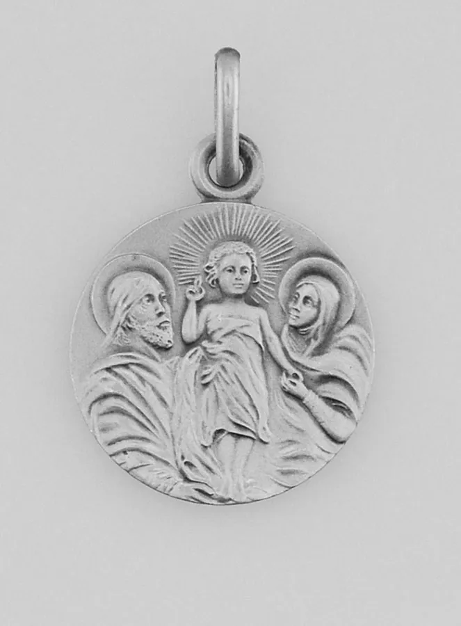 Zilveren Hanger Heilige Familie - 17mm (pic 1)