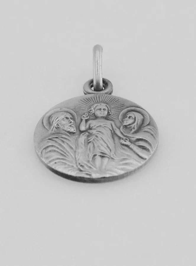 Zilveren Hanger Heilige Familie - 17mm (pic 2)