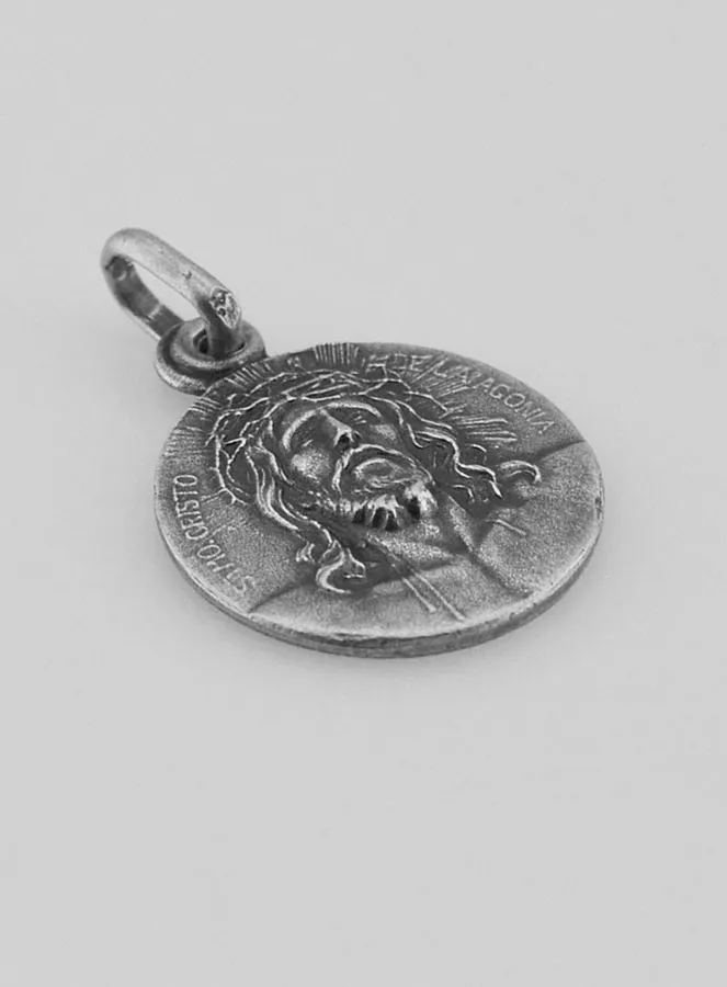 Zilveren Hanger met het Heilige Gelaat van Christus - 17mm (pic 3)