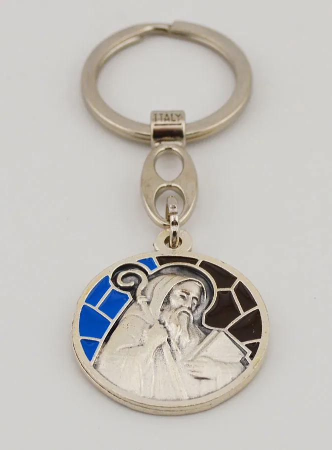 Sleutelhanger met Emaille Sint Benedictus (pic 2)