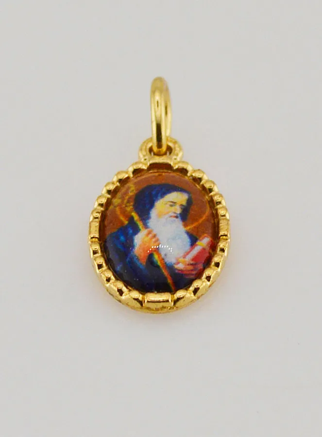 Medaillon met Gedraaide Rand 15mm – Heilige Benedictus (pic 2)