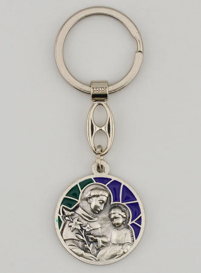 Sleutelhanger met Emaille Sint Antonius (pic 1)