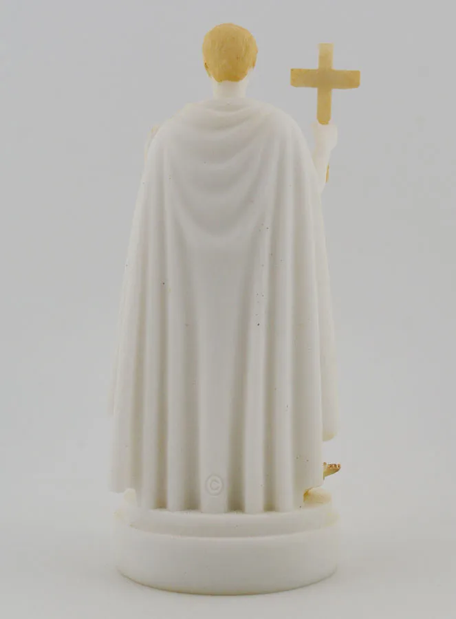 Beeldje Heilige Expeditus van Beschilderd Albast - 12cm (pic 4)