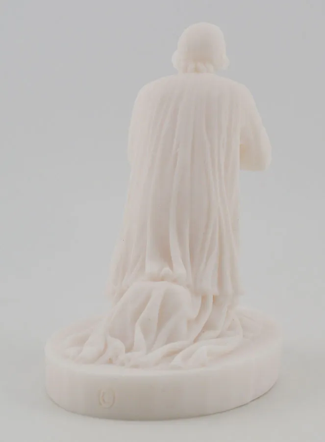 Beeldje van de Heilige Pastoor van Ars van Albast - 12cm (pic 4)