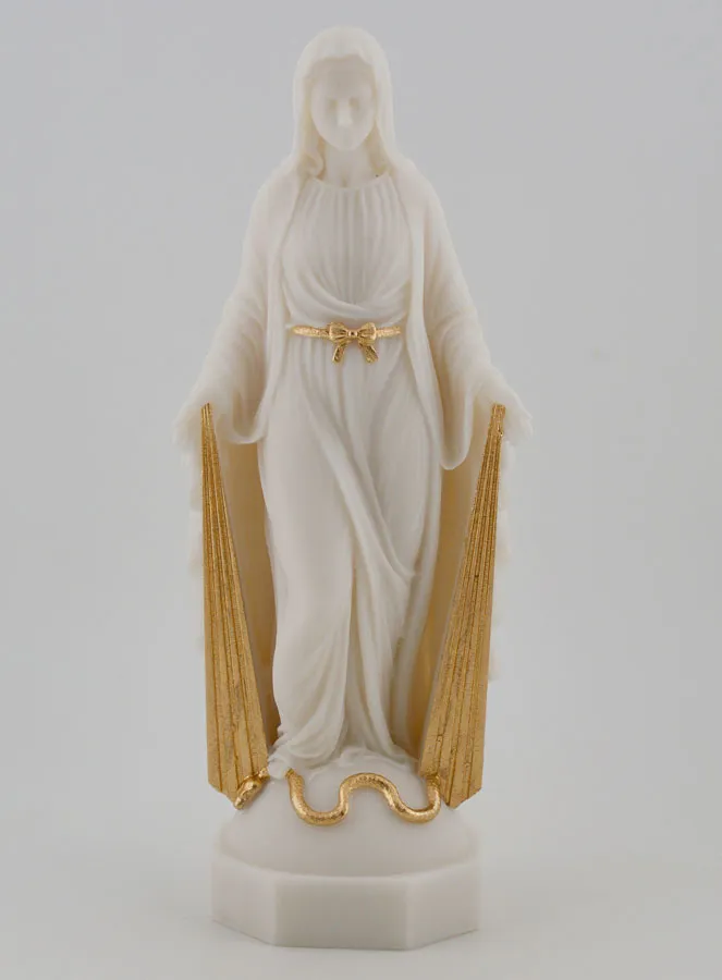 Beeld van Maria Wonderdadige met Gouden Stralen - 17cm (pic 1)
