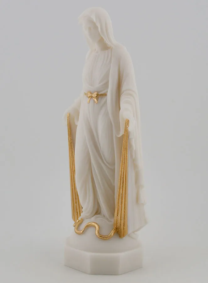 Beeld van Maria Wonderdadige met Gouden Stralen - 17cm (pic 2)