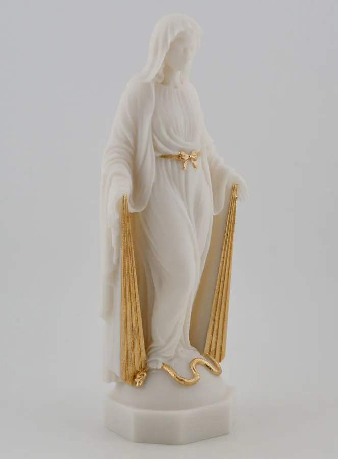 Beeld van Maria Wonderdadige met Gouden Stralen - 17cm (pic 3)