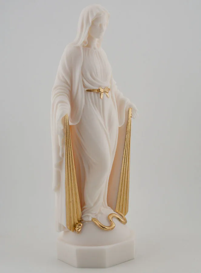 Beeld Maria Wonderdadige met Gouden Stralen - 23cm (pic 3)