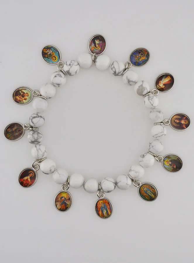 Armband van de 12 Heiligen - Witte Stenen (pic 1)