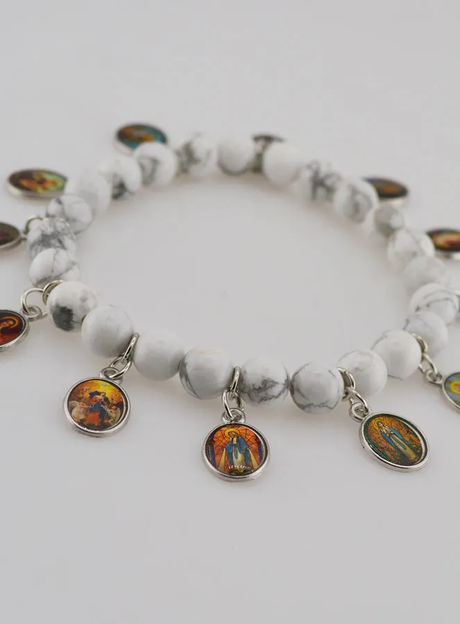 Armband van de 12 Heiligen - Witte Stenen (pic 2)