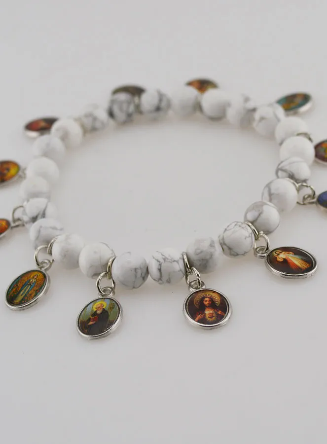 Armband van de 12 Heiligen - Witte Stenen (pic 3)