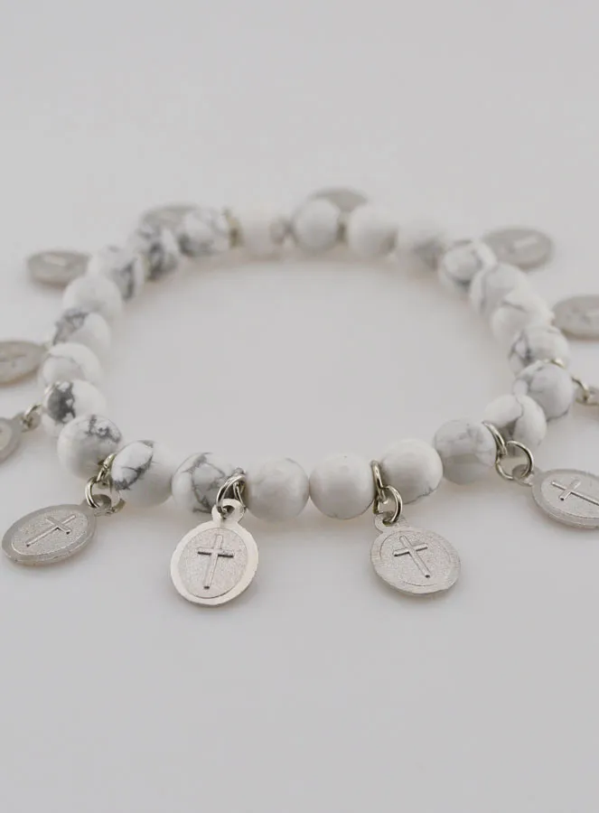 Armband van de 12 Heiligen - Witte Stenen (pic 4)