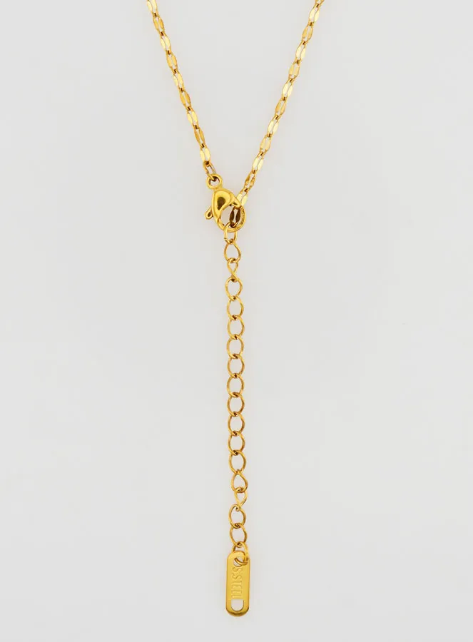 Goudkleurige Ketting met Sequin Fantasie Schakel - 60cm (pic 2)