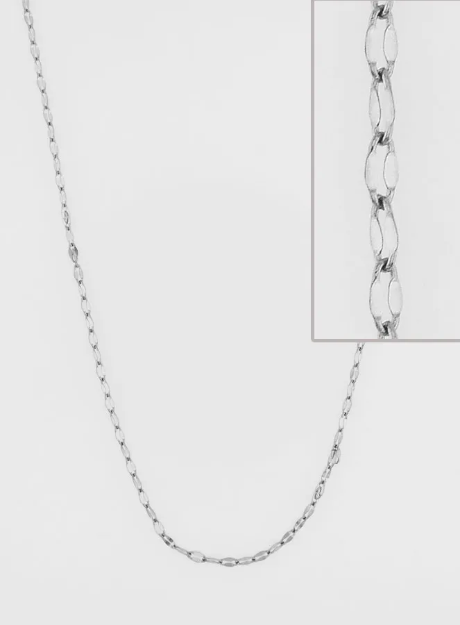 Roestvrijstalen Ketting met Fantasie Sequin Schakel - 60cm (pic 1)