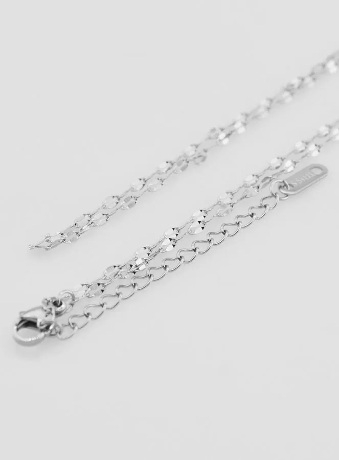 Roestvrijstalen Ketting met Fantasie Sequin Schakel - 60cm (pic 4)