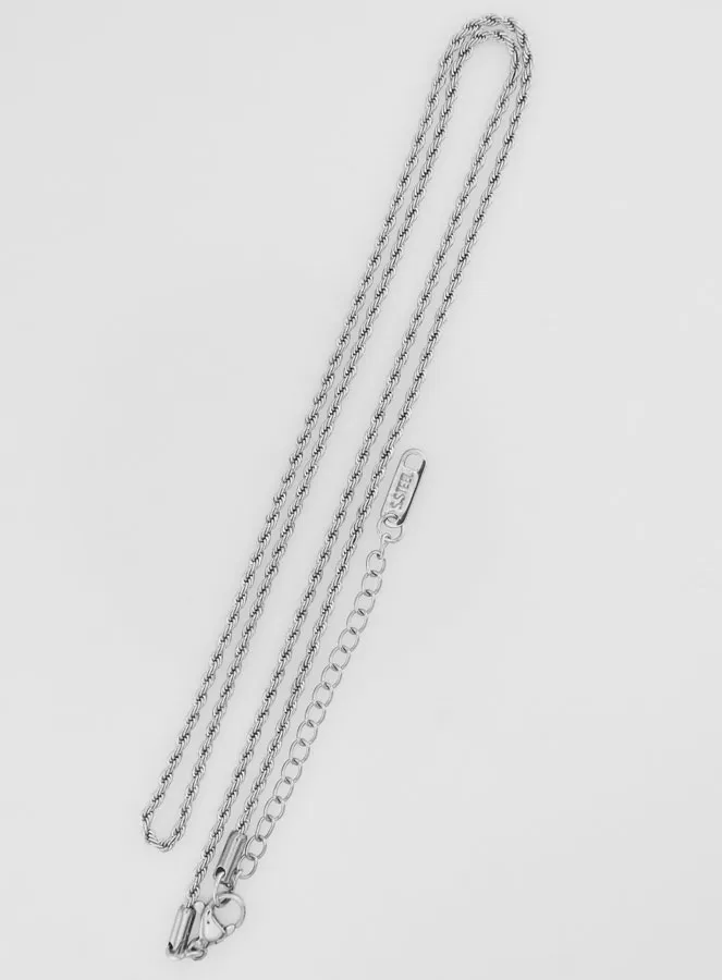 Roestvrijstalen Ketting met Gedraaide Schakels - 50cm (pic 3)