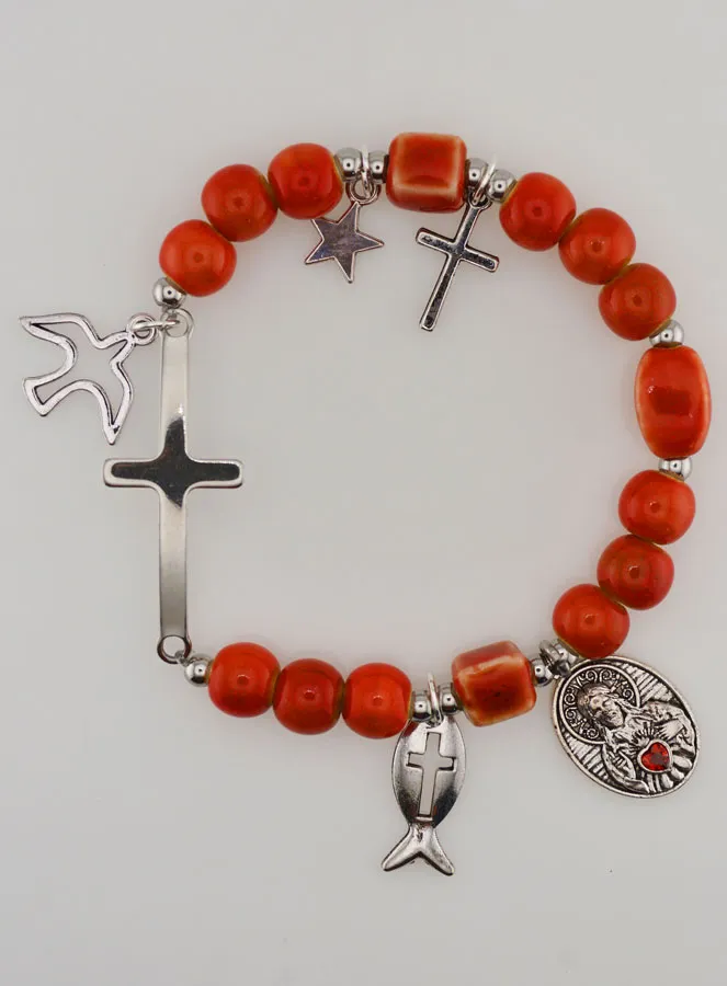 Keramische Armband - Heilig Hart van Jezus (pic 1)