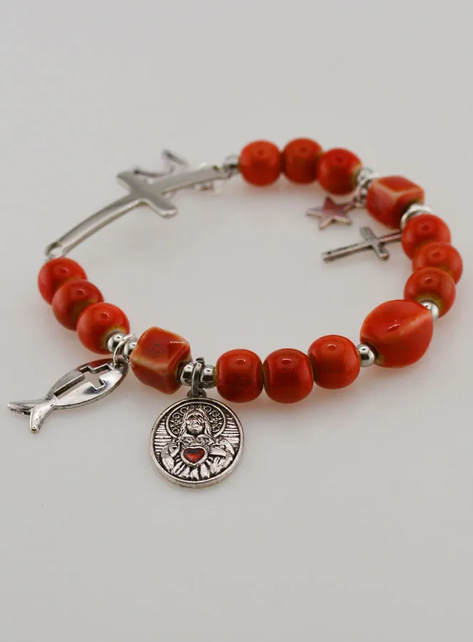 Keramische Armband - Heilig Hart van Jezus (pic 4)
