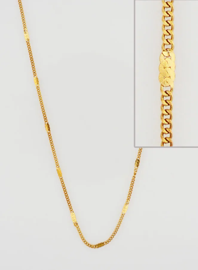 Goudkleurig Collier met Fantasie Gourmet Schakels - 60cm (pic 1)