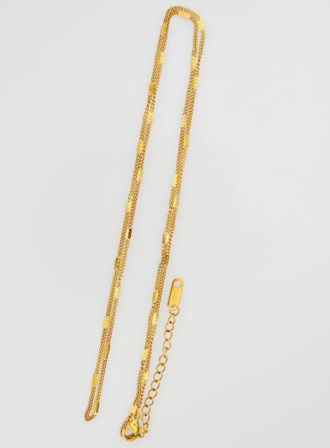 Goudkleurig Collier met Fantasie Gourmet Schakels - 60cm (pic 3)