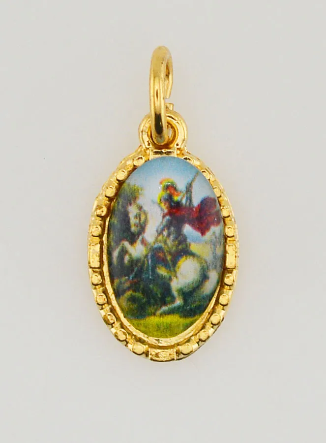 Medaillon met Gedraaide Rand 15mm – Sint Joris (pic 1)
