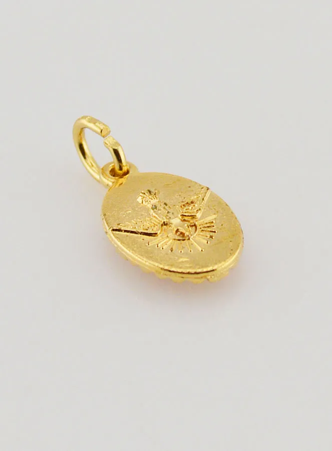 Medaillon met Gedraaide Rand 15mm - Heilige Antonius (pic 4)