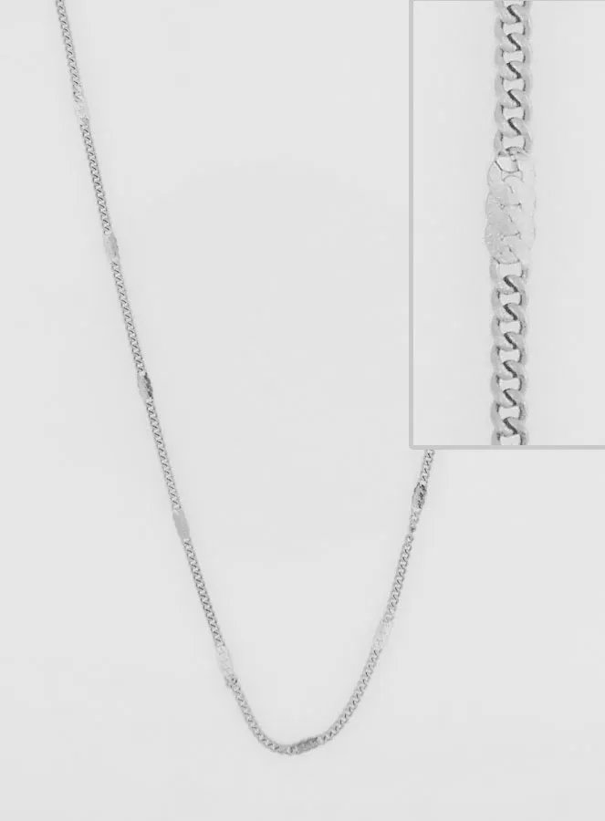 Zilverkleurige Halsketting met Fantasie-Schakels - 60cm (pic 1)