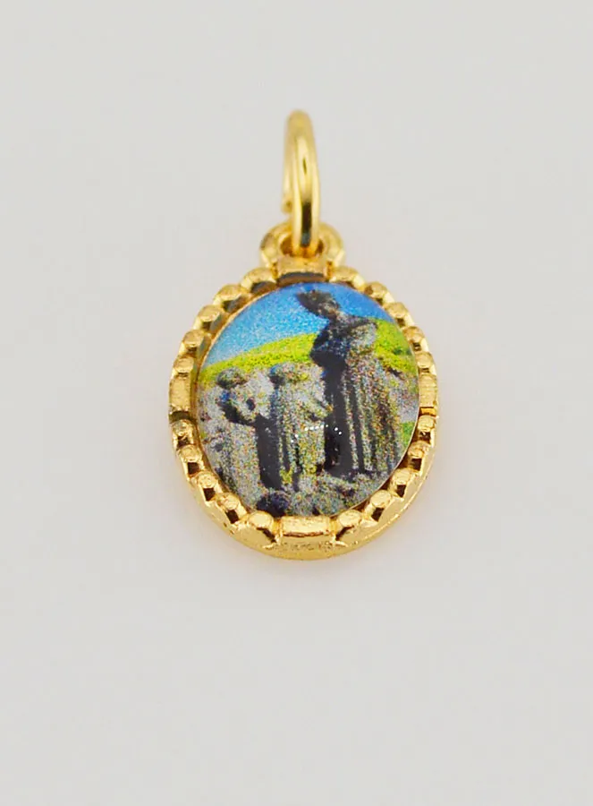 Medaillon met Gedraaide Rand 15mm - Onze-Lieve-Vrouw van La Salette (pic 2)