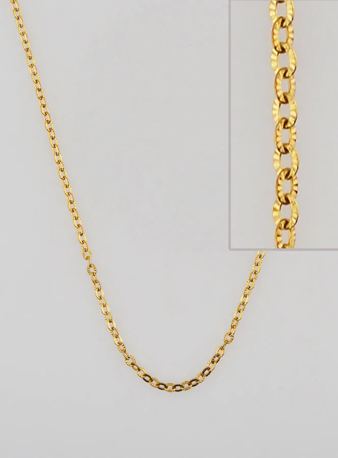 Goudkleurige Ketting met Fantasie Anker Schakel - 60cm (pic 1)