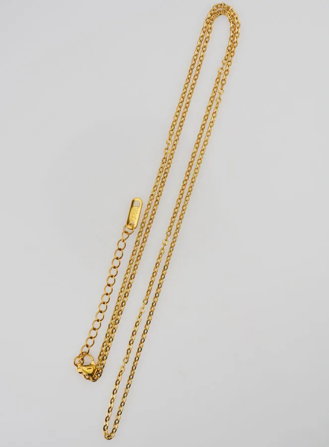 Goudkleurige Ketting met Fantasie Anker Schakel - 60cm (pic 2)