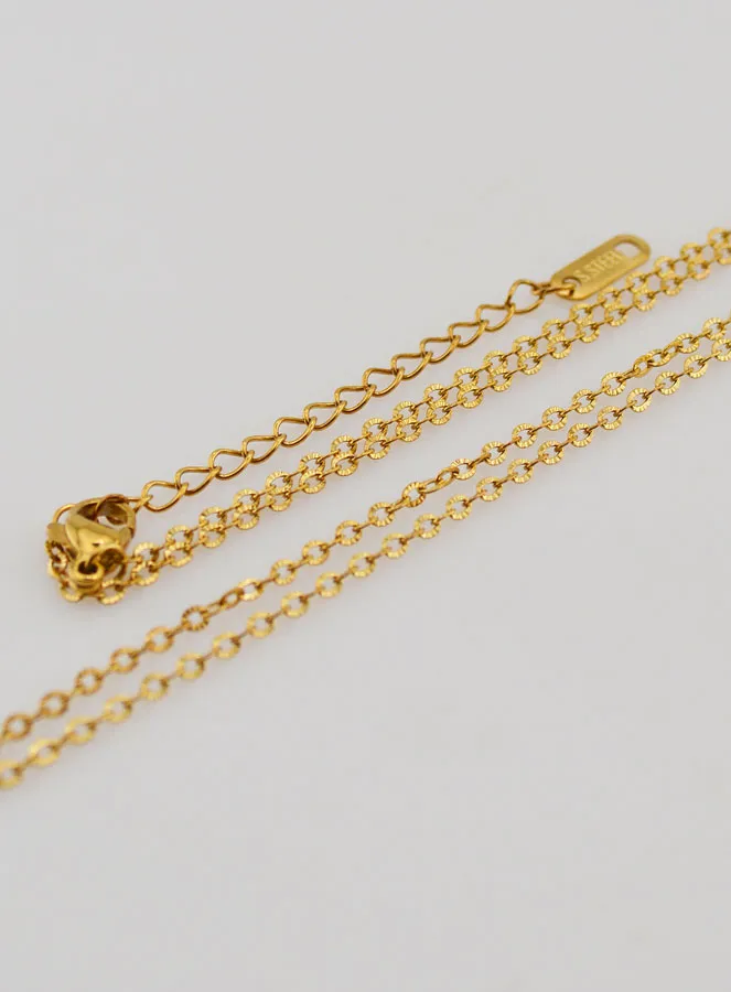Goudkleurige Ketting met Fantasie Anker Schakel - 60cm (pic 3)