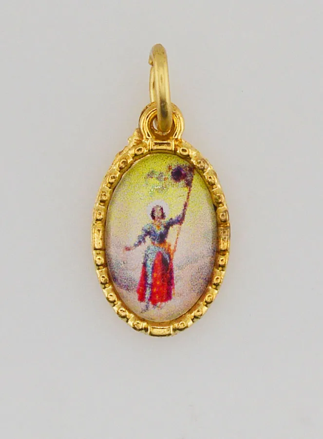 Medaillon met Gedraaide Rand 15mm – Heilige Jeanne d’Arc (pic 1)
