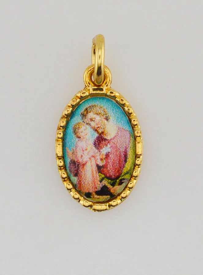 Medaillon met Gedraaide Rand 15mm - Sint Jozef (pic 1)