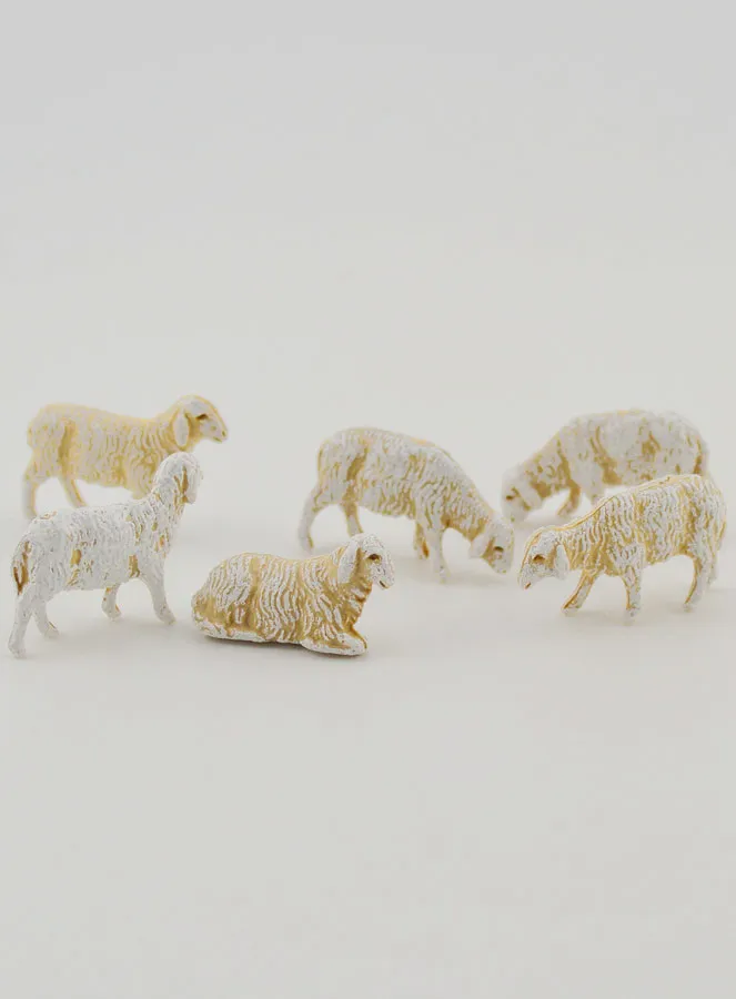 Kerststalfiguren Kudde Schapen - 3cm (pic 1)