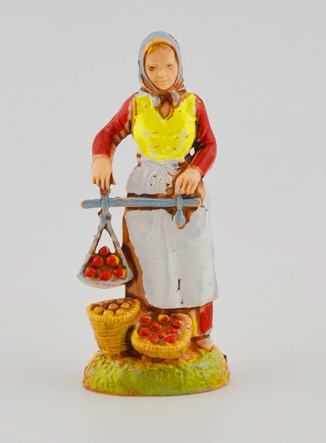 Kerststal Beeld Fruitverkoopster - 6 cm (pic 1)