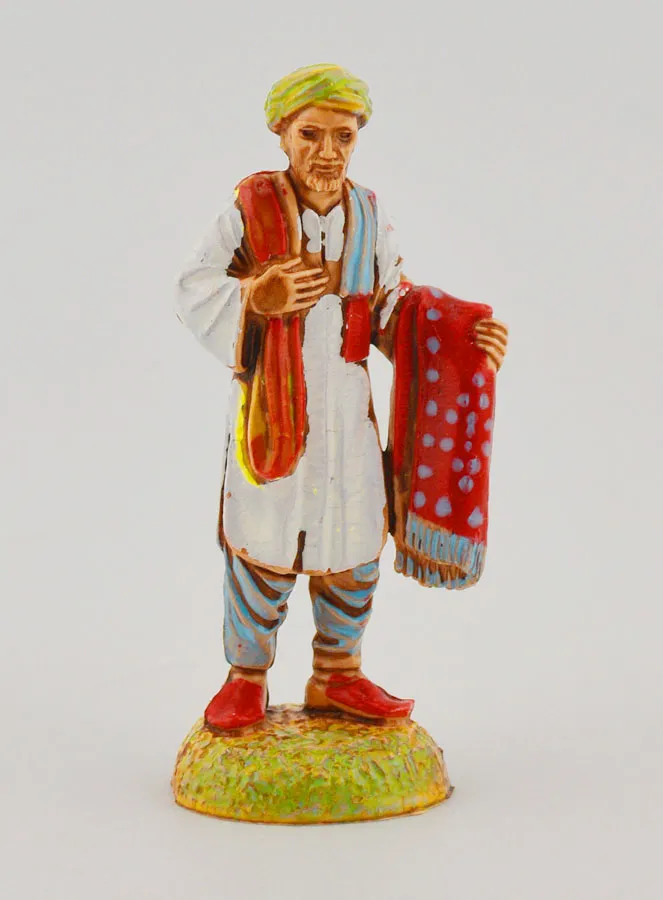 Kerststal Figuur Textielhandelaar - 6 cm (pic 1)