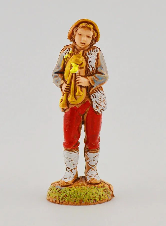 Kerststal Figuur Muzikant met Doedelzak - 6 cm (pic 1)