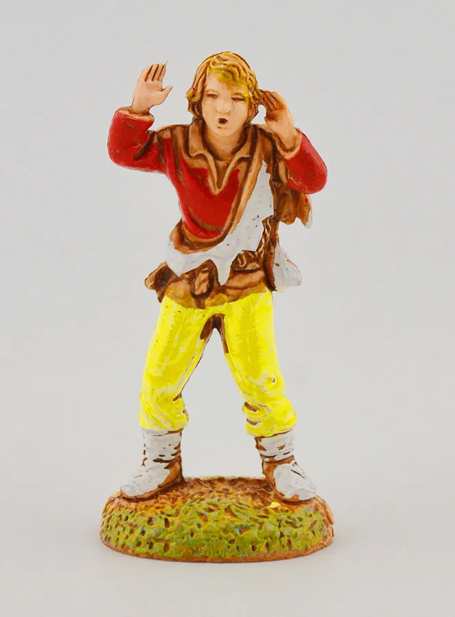 Kerststal Beeld Omroeper - 6 cm (pic 1)
