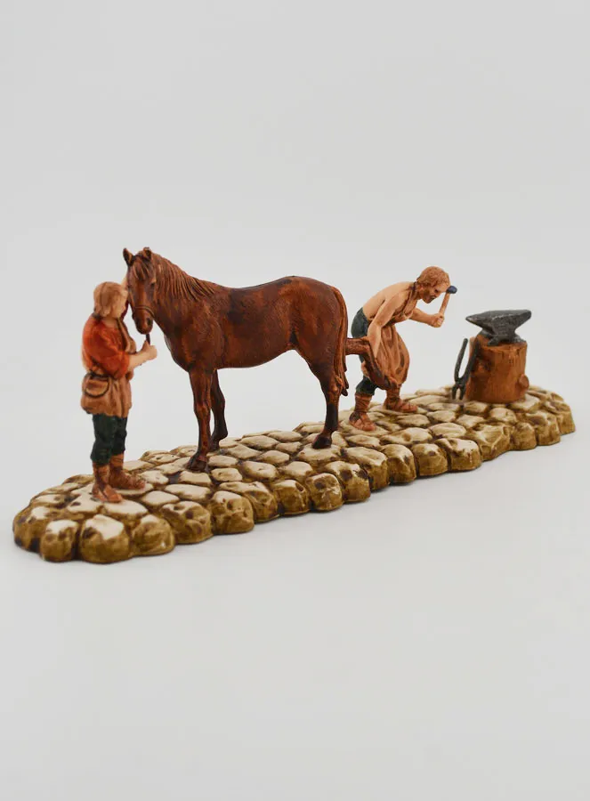 Kerststal Beeld Hoefsmid - Hoogte 6 cm (pic 3)
