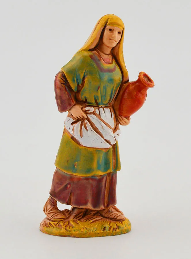Kerststal Beeld Vrouw met Kruik - 6 cm (pic 1)