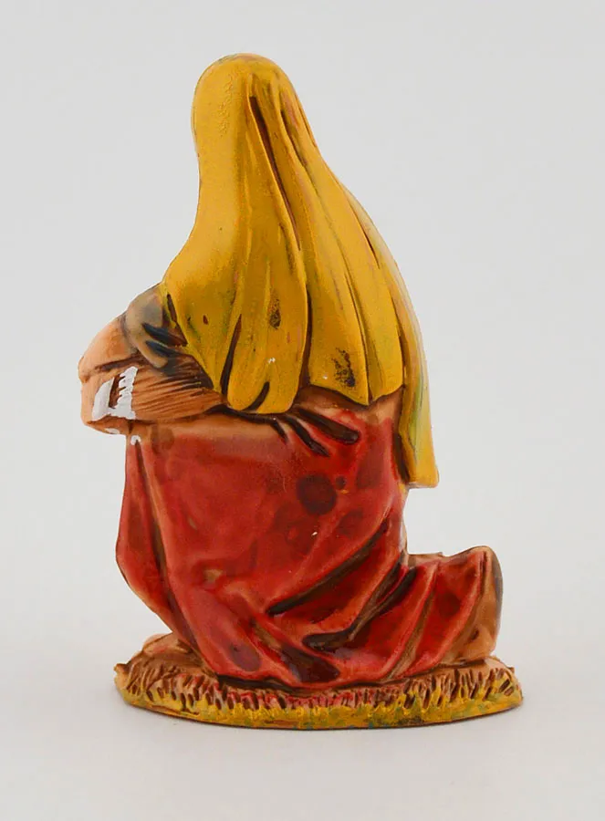 Kerststal Beeld Wasvrouw met Mand – 6 cm (pic 4)