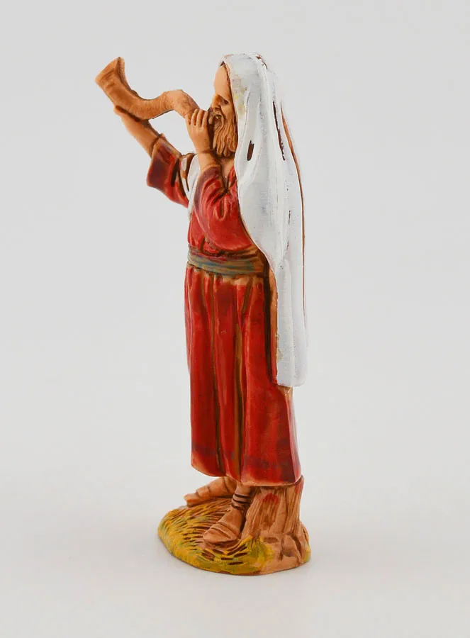 Kerststal Beeld Muzikant Sjofarblazer - 6 cm (pic 2)