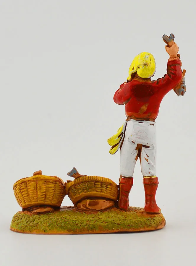 Kerststal Figuur Visverkoper - 6cm (pic 4)