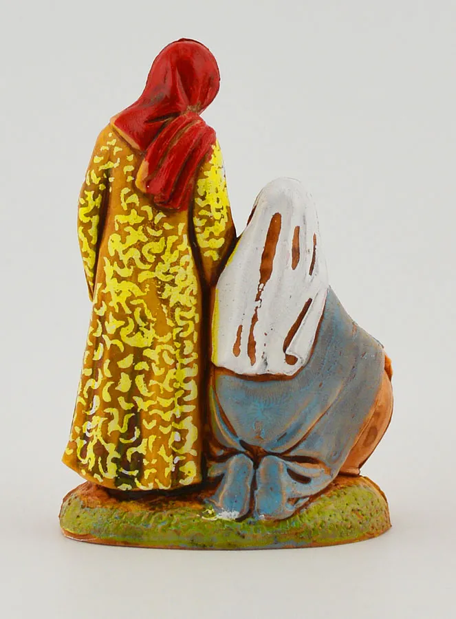 Kerststal Beeld Vrouwen met Amfoor en Wasgoed - 6cm (pic 4)